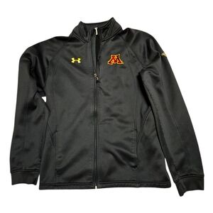 University Of Minnesota Golden Gopher Under Armour Black Zip Up Jacket